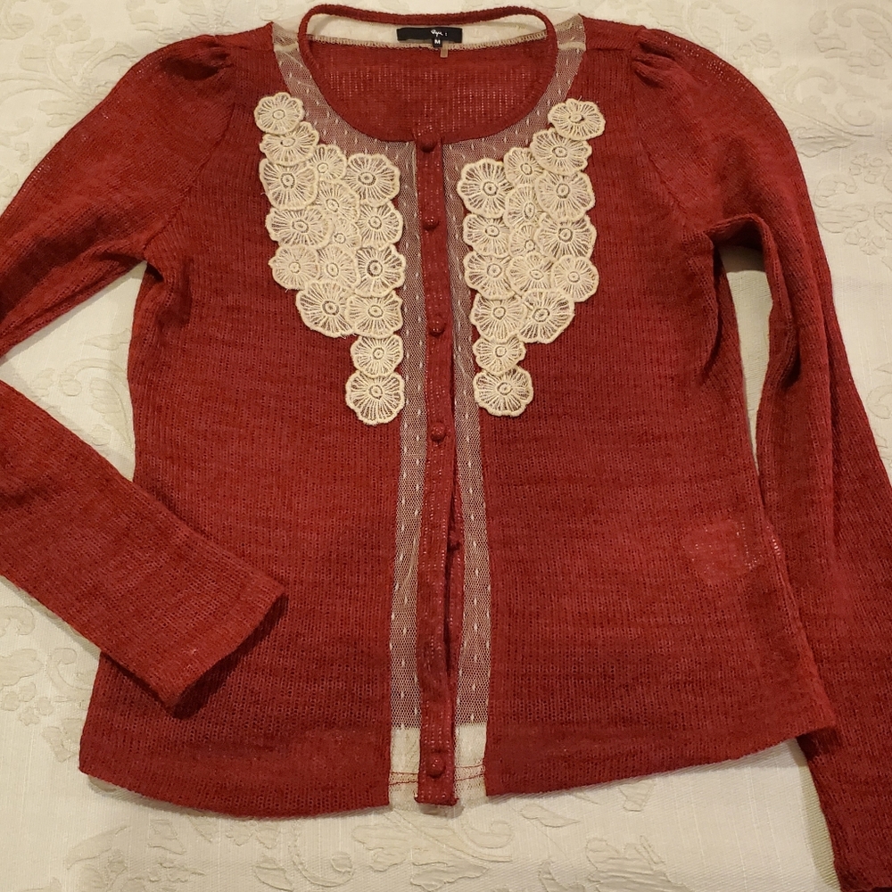 Button down formal sweater blouse